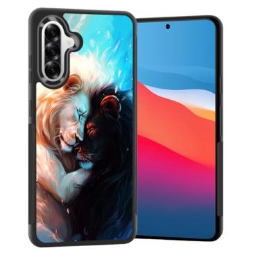 Imagem de Vobber Capa para Galaxy A56 5G, capa protetora fina com arquitetura antiarranhões TPU à prova de choque para Samsung Galaxy A56 5G 6,7 polegadas 2025, amante do leão