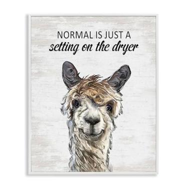 Imagem de Stupell Industries Normal is Just Dyer Setting White Framed Giclee Art, design by Lettered and Lined, 28 x 35 cm