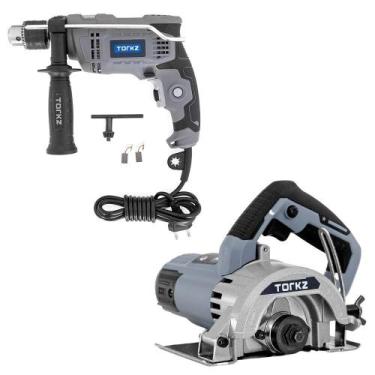 Imagem de Furadeira de Impacto Profissional Torkz TRE0001 e Serra Mármore Profis
