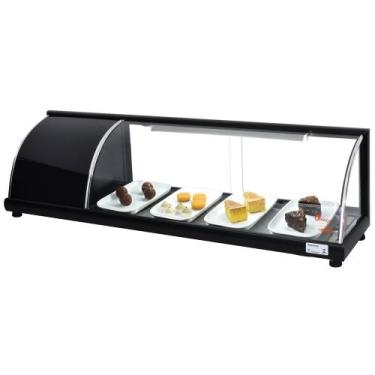 Imagem de Vitrine Refrigerada Para Doces 1,30m Preto - 127V - Omega