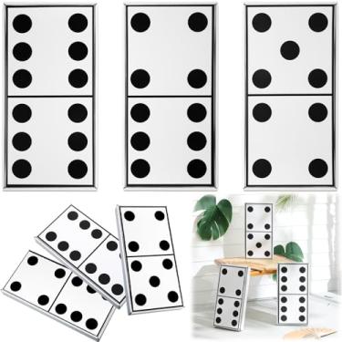 Imagem de Spiareal 3 peças de caixas de dominó para festas noturnas de Havana para decoração de Havana Night Birthday Party Acessórios de festa de casamento para centros de mesa de aniversário de casamento