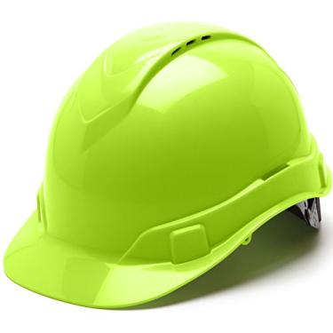 Imagem de Pyramex Safety Products HP44131V Ridgeline Cap Style Hard Hat, 4 Pt. Ratchet, Hi Vis Green