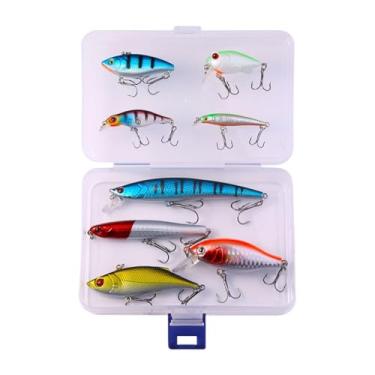 Imagem de kowaku Iscas de pesca multi -articuladas Nada -nadar isentos profissionais profissionais de pescadores de peixes de pesca iscas de natação para barco de pike, 8 Unidades