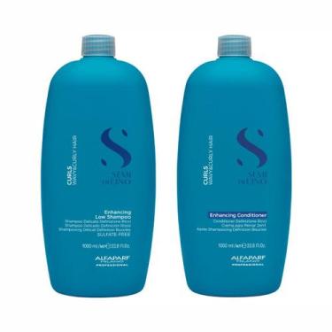 Imagem de Kit Shampoo e Condicionador Alfaparf Semi Di Lino Curls Litro - Alfapa