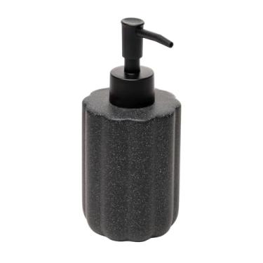 Imagem de LYOR - Porta Sabonete Líquido Granilite Geometric 300ml Preto Cerâmica