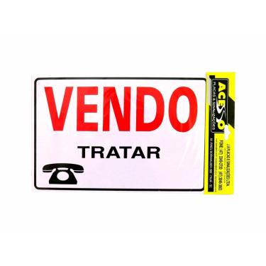 Imagem de Placa De Aviso Vendo