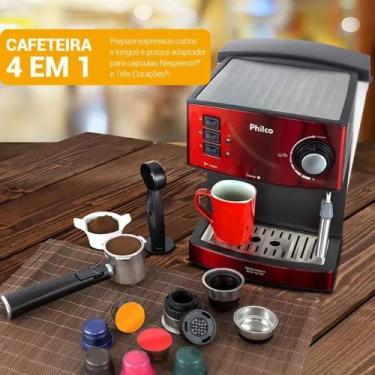 Imagem de Cafeteira Expresso Philco Multi Capsulas Inox Red 110v, 110V