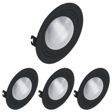 Imagem de 4 Spot Embutido Redondo Face Plana Par30 E27 - Save Energy