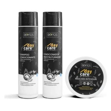 Imagem de Kit 3 Shampoo Condicionador Máscara Day Care Reintense - Bio Fios