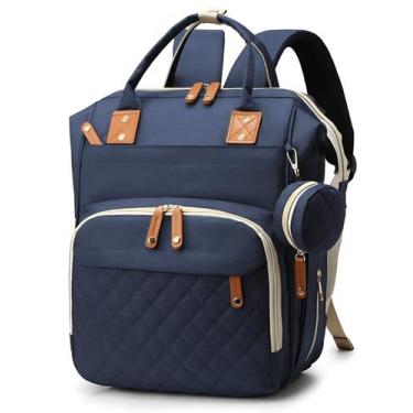 Imagem de Mochila Bolsa Maternidade Original Com Bolso Para Mamadeira e Bolsinho