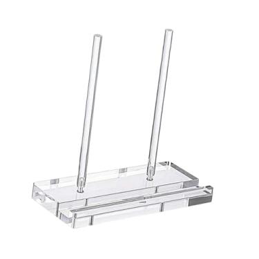 Imagem de IEUDNS Suporte de mesa de acrílico transparente para exposição de livros, cavalete, suporte de acrílico para armazenamento de obras de arte, porta-retratos,