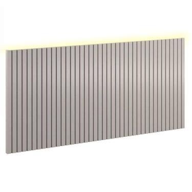 Imagem de Painel Decorativo Ripado 230x109x49 cm Cinza com Led - Matic