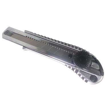 Imagem de Estilete de aluminio ajax profissional com 1 lamina de 18mm