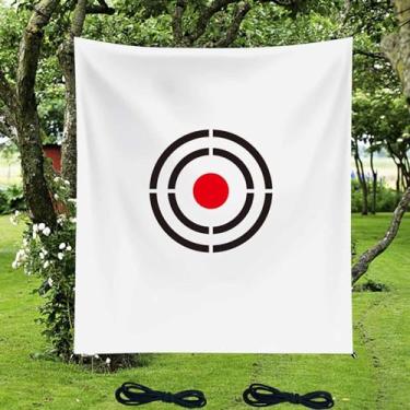 Imagem de Doubleriver Pano Para Alvo De Golfe Substituição Rede - 5 X 6 Pés, Branco, Prática Interna/Externa