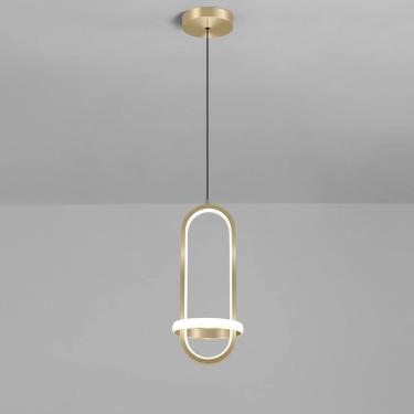 Imagem de Luz Pendente De Linha Longa Moderna Led Luz Pendurada Luminárias De Lâmpada Voando Luz De Teto De Metal Galvanizado Para Sala De Estar De Loft Vintage Lustre único, Gold, White light