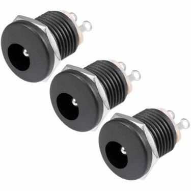 Imagem de Kit Com 03 Peças Conectores Plug Jack P4 Femea J4 2.1mm Painel Pedais 
