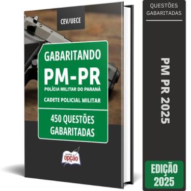 Imagem de Caderno Pm Pr Cadete Policial Militar 450 Questões - Apostilas Opção
