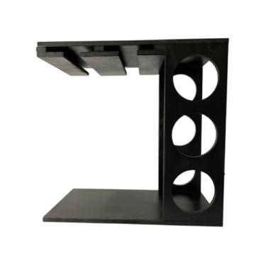 Imagem de Adega Rústica para Vinhos e Taças | Decoração Gourmet (Preta)