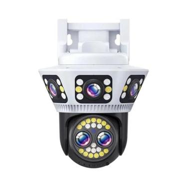 Imagem de Câmera IP WiFi 8K Externa 10X Zoom PTZ AI Rastreamento De Vigilância P