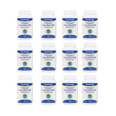 Imagem de Kit 12 Calcinutri D Carbonato De Cálcio 120 Comp (atacado) - Nutriex