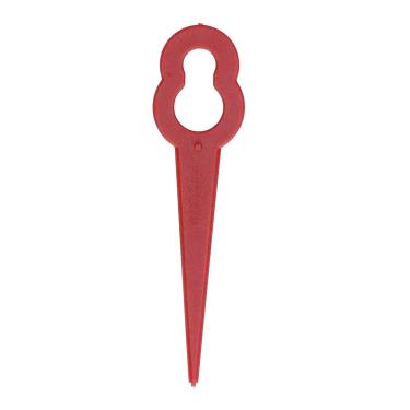 Imagem de Lâmina de cortador de grama, lâminas de substituição de cabeça de aparador de cortar lâminas de corte 100 peças para casa para exterior para aparadores de jardim para cortadores de grama (vermelho)