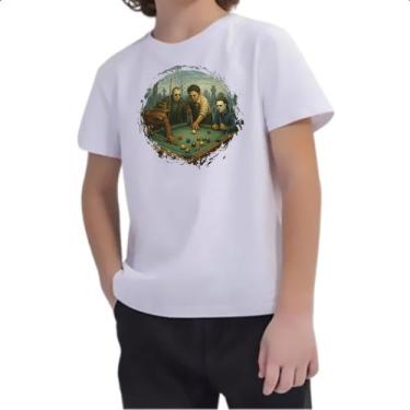 Imagem de Camiseta Infantil Sinuca do horror - Alearts, 8