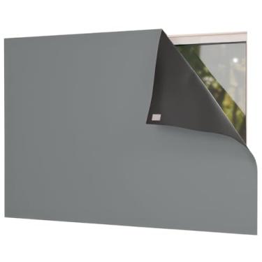 Imagem de Cortina Painel Blackout 100% com Fixador para Sala Quarto Cozinha Vários Tamanhos e Cores (Cinza,1,40 x 2,55)