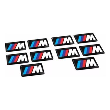 Imagem de Emblema Logotipo Bmw M3 M5 M6 Kit Com 10 Und Bw38 Fk - Spts