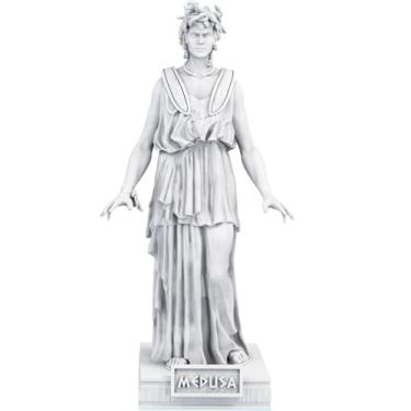 Imagem de Estátua Medusa Mitologia Grega Estatueta - Versão 2 (Cor Mármore)