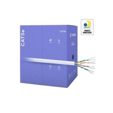 Imagem de Cabo de Rede CAT5e 305m Fortrek FK 500C CMX Branco - CX...