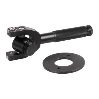 Imagem de KiBcsLic Medidor de tensão de correia universal portátil profissional instrumento de medição de tensão de correia para ferramenta de manutenção de carro, Preto