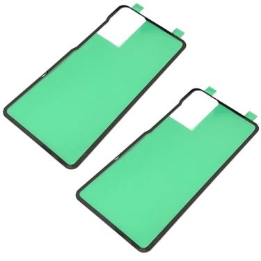 Imagem de 2 peças - Tampa traseira da porta da bateria cola adesiva dupla face fita traseira adesivo substituição para Samsung Galaxy S20 FE 5G G781