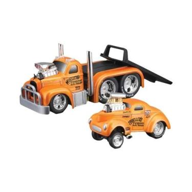 Imagem de Meninos Maisto 1:64 Liga Muscular Carro Transporte Trailer Modelo De S