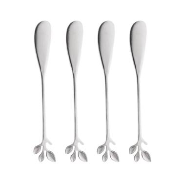 Imagem de WOLFF - Conjunto 4 Espátulas Aço Inox Leaves Prateado