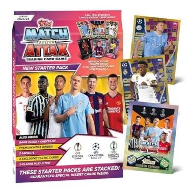 Imagem de Topps - TCG Cards Game UCL 2023/24 Match Attax Starter Pack 43 Cards + Fichário + Checklist + Guia de Jogo