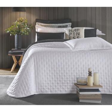 Imagem de Jogo Cobre Leito Toque de Algodão 250 Fios Queen 240x260cm - Branco