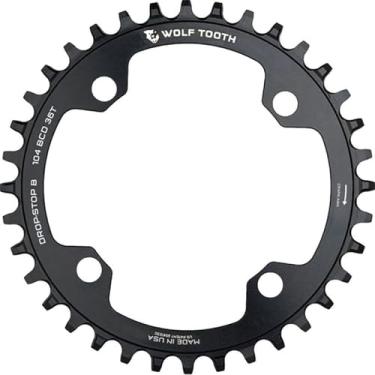 Imagem de Wolf Tooth 104 BCD Spider Mountain Bike Chainring para Shimano 12spd Hyperglide+ corrente (32 dentes, Drop-Stop ST, MTB)