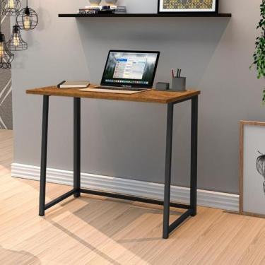 Imagem de Escrivaninha Dobrável Mesa Escritório Para Notebook Computador - Leopa