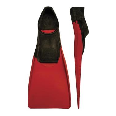 Imagem de FINIS Barbatanas flutuantes longas para nadar e mergulhar, preto/vermelho, GG (EUA masculino 9-11 / US Feminino 10-12)