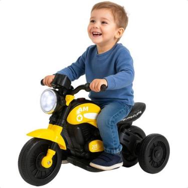 Imagem de Moto Elétrica Motinha Infantil 6V Esportiva Triciclo Menino Menina Cri