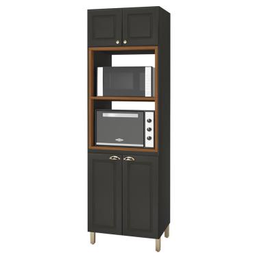 Imagem de Torre Quente Firenze 70cm 2 Fornos 4 Portas - Indékes Chumbo