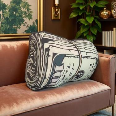 Imagem de Travesseiros decorativos para saco de dinheiro, travesseiro de pelúcia macio engraçado em forma de dólar, 22,83 x 18,22 cm para sala de estar, sofá-cama, sofá ao ar livre (B)