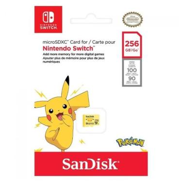 Imagem de Cartão de Memoria MicroSD Nintendo Switch 256GB Sandisk