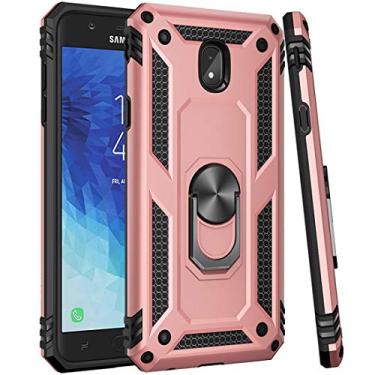 Imagem de Zoeirc Capa para Galaxy J7 2018, capa J7 Refine, capa J7 Star, capa J7 Crown, Galaxy J7 V 2ª geração, capa J7 Aura, capa magnética para celular com suporte de anel de carro para Samsung J7 2018 (ouro