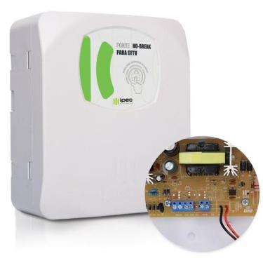 Imagem de Fonte Nobreak 12v Cftv 6a Bivolt 72w P/ Controle Acesso - Ipec