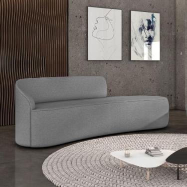 Imagem de Sofá 4 Lugares Orgânico 220 cm Morgan Linho D03 - D'Rossi - DRossi, Gr