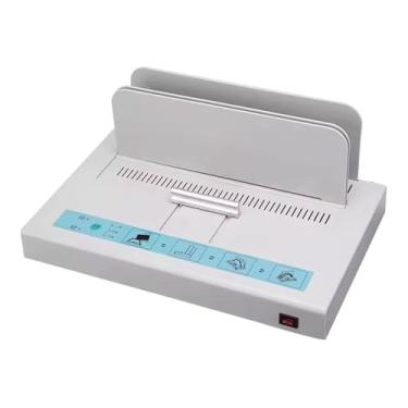 Imagem de MERIGLARE Máquina de encadernação térmica, máquina de encadernação a quente, térmica para documentos A3 (borda curta)/A4//A6, livros contábeis