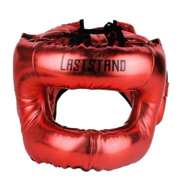 Imagem de kowaku Equipamento de proteção para boxe Equipamento de proteção para kickboxing para a cabeça de para luta, Vermelho