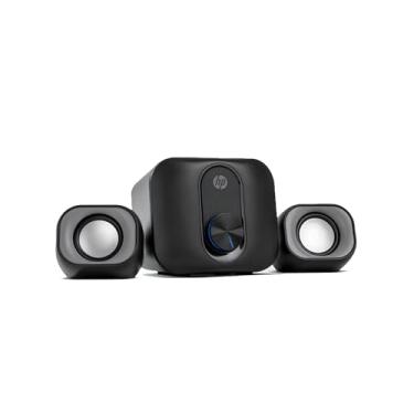 Imagem de HP Caixa de som 2.1 DHS-2111S Preta Speaker com Alimentacao USB e conector 3.5mm potência do Subwoofer 5W 2B285AA
