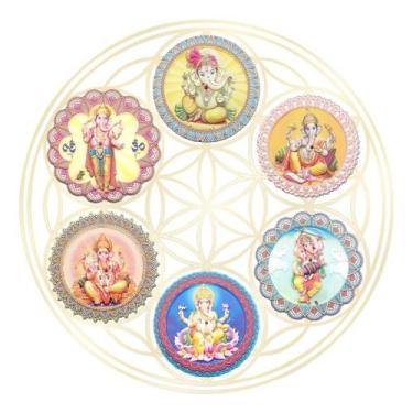 Imagem de Imã de Geladeira e Incensário - Fluir, Ganesha